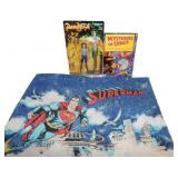 Superman Pillowcase, Mysteries in Space Book, and