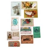 Vintage Reward of Merit' Cards with Floral and Fi