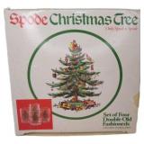 Spode Christmas Tree Set of Four Double Old Fashio