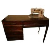 Singer Sewing Machine Cabinet Ensemble with Access