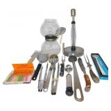 Large Kitchen Lot With Vintage Coffee Pot (Missing