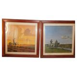 Framed Prints by Stan Galli, 18.5�19 Inches Each