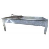 Large Metal Basin with Grate Attachment