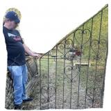 Decorative Metal Gate Panel With Heart Motif Desig