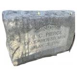 Granite Grave Marker for J.C. Pierce with Engraved