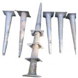 Nine Metal Tapered Legs with Mounting Plates