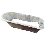 Antique Cast Iron Clawfoot Bathtub with Fixtures
