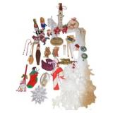 Holiday Christmas Ornaments and Decorations Set