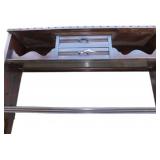 Vintage Wooden Floor Shelf with Drawers, 38.5 x 30