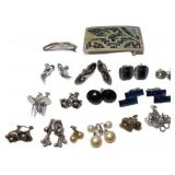 Vintage Jewelry and Belt Buckle Featuring Detailed
