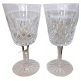 Waterford Crystal Wine Glasses, Set of Two, 7�3 In
