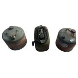 Vintage Metal Gasoline Canisters and Gas Tank with