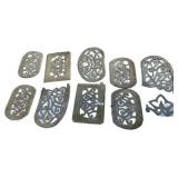Vintage Ornate Cast Iron Grate Panels
