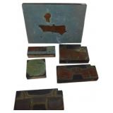 Vintage Print Blocks with Various Designs