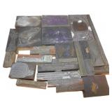 Vintage Printer's Letterpress Blocks with Metal Ty