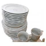 86-Piece Pfaltzgraff Dinnerware Set with Floral De