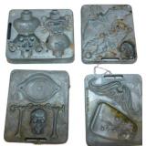 Vintage Aluminum Mattel Creepy Crawler Metal Molds