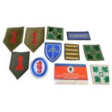 11 Military Patches and Normandy Foundation Member