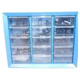 15-Drawer Organizer with Gun Parts Contents, 10'X6