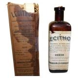 Vintage Lecithol Medicine Bottle with Original Box