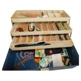 Plano Tackle Box With Assorted Fishing Contents