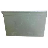 163/26 Green Metal Ammo Box - 12 x 6 x 7 Inches