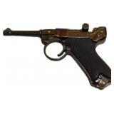 Vintage 3.5' Luger-Style Toy Cap Gun with 'Automat