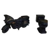 163/69 2 Die Cast Pencil Sharpeners: 3.5 in. Motor