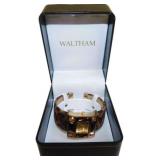 New Waltham Ladies Leopard Print Watch with Decora