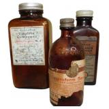 163/82 3 Apothecary Bottles: Burroughs Wellcome, E