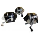 3 Fishing Reels: Zebco 202, Zebco Spinner, and Unk