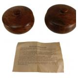 Californian Redwood Burl Lidded Bowls with Provena