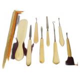 Vintage Vanity Tools with Cream-Colored Celluloid