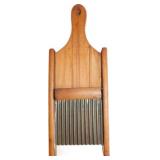 Vintage Wooden Crinkle-Cut Mandoline/Vegetable Sli