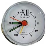 Vintage Godinger Quartz Desk Clock in Ornate Silve