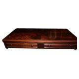 Vintage Inlaid Desk Top with Drawers, 43x10x6