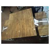 Portable Folding Picnic Table With Wooden Surfaces