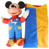 Vintage Mattel Mickey Mouse Plush Toy with Two-Ton