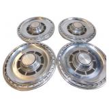 Four 14' Chevrolet Motor Division Hubcaps