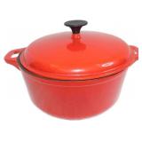 10.5 x 5 Enameled Cast Iron Dutch Oven with Lid
