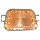 Silver-Plated Copper Serving Tray, Sheffield Repro