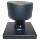 5 Ridgecrest Bergen Square Dummy Knobsets, Flat Bl