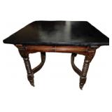 Wooden Dining Table with Black Top by The Bombay C