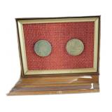 Framed French 20 Francs Coin Display (1950)