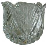 Cut Glass Crystal Bowl with Fluted and Diamond Pat