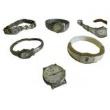 Nine Vintage Quartz and Analog Watches of Various