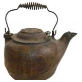 Vintage Cast Iron Teapot with 'Favorite Piqua Ware