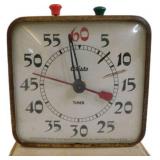 Vintage Aristo Timer, 4x4.25x2 Inches, Made in USA
