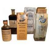 6 Vintage Bottles of Medicinal Remedies