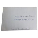 Stamps in D-Day Envelope Featuring English and Fre